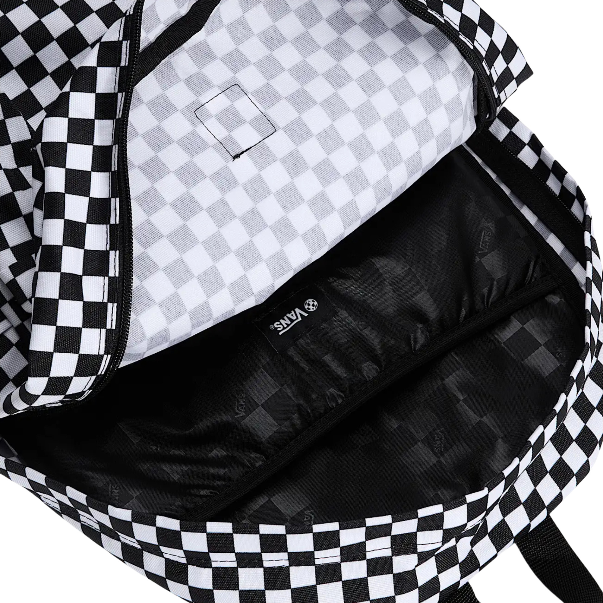 2026 Vans Old Skool Check Backpack VN000H4XY281 - Black / White